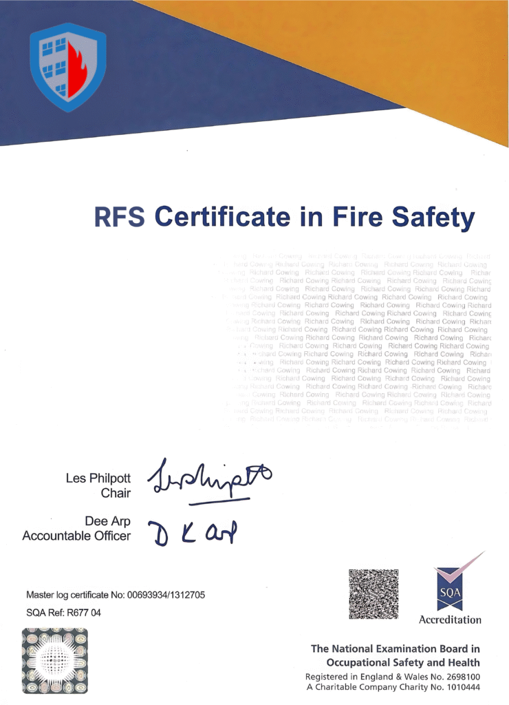 RFS Certificate